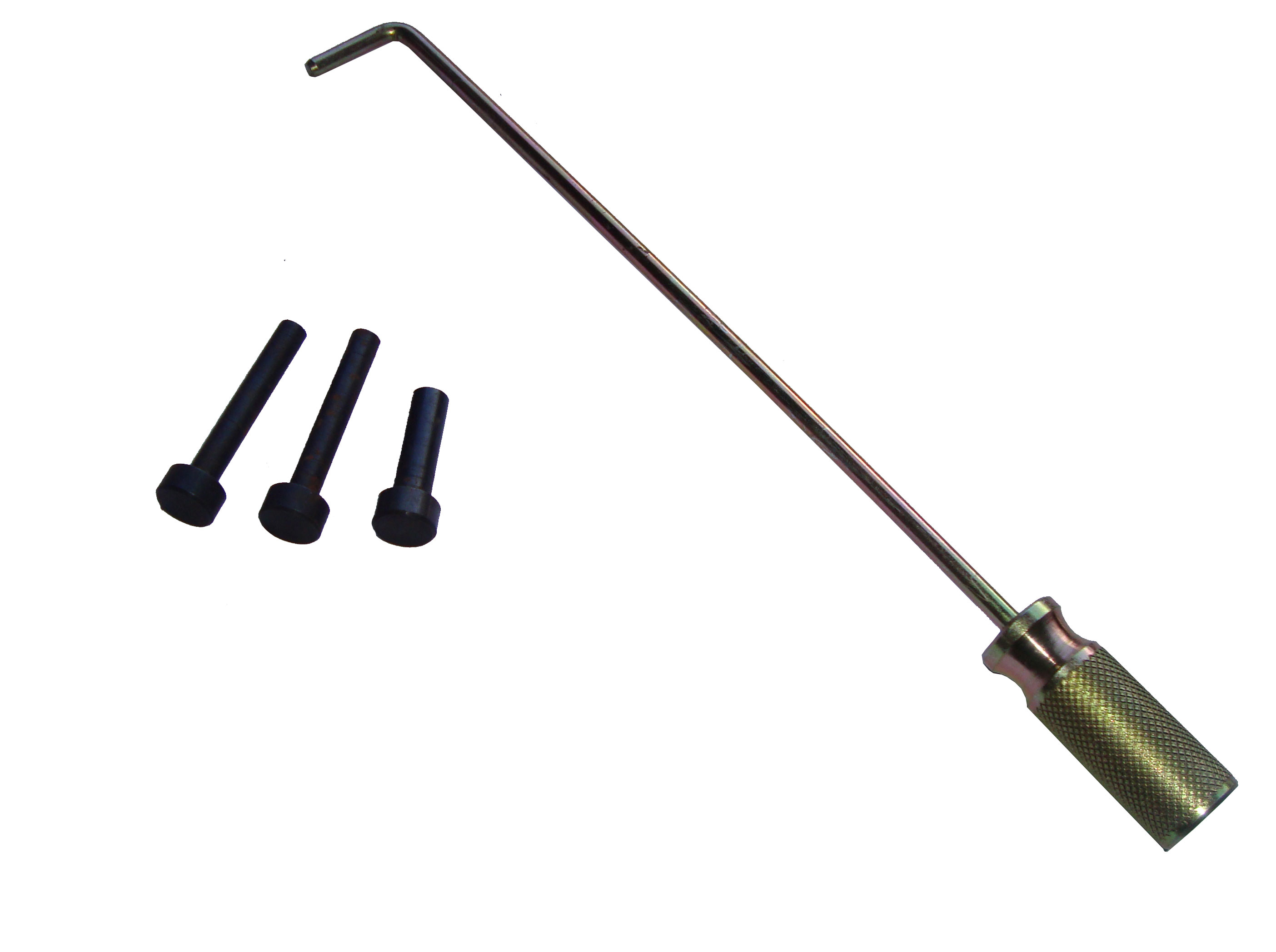 AGAB 012 - conjunto de pinos e gancho, para posicionamento em pms durante a troca da correia dentada de veículos citroên e peugeot 1.0 e 1.6, nas verções 8 e 16v e 1.4 8v.